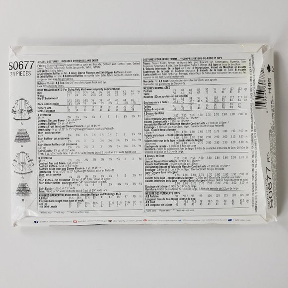 Simplicity K Rescent Costumes Misses' Dress, 14-22 - Picture 3 of 8